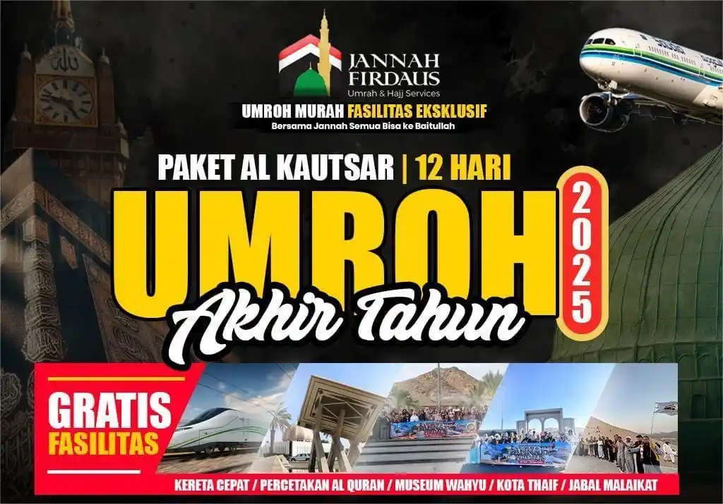Paket umroh akhir tahun 2025 Al-Kautsar dengan pembimbing berpengalaman dan fasilitas lengkap