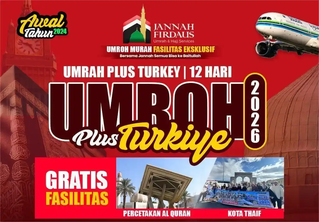 Paket umroh plus Turki awal tahun 2026 dengan kunjungan ke Istanbul dan destinasi bersejarah